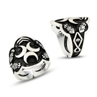 925K Sterling Silver Ottoman Men Ring