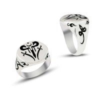 925K Sterling Silver Ottoman Men Ring