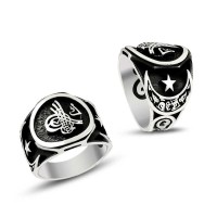 925K Sterling Silver Ottoman Men Ring