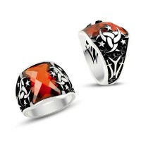 925K Sterling Silver Ottoman Men Ring