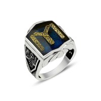 925K Sterling Silver Ottoman Men Ring