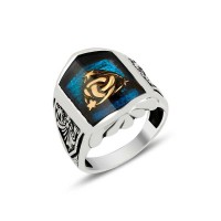 925K Sterling Silver Ottoman Men Ring