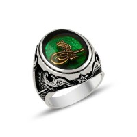 925K Sterling Silver Ottoman Men Ring