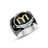 925K Sterling Silver Ottoman Men Ring