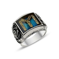 925K Sterling Silver Ottoman Men Ring