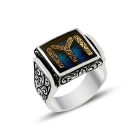 925K Sterling Silver Ottoman Men Ring