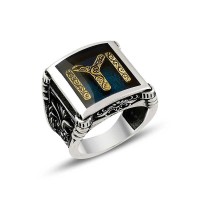 925K Sterling Silver Ottoman Men Ring