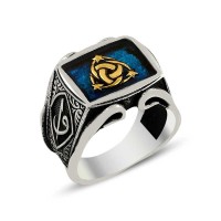 925K Sterling Silver Ottoman Men Ring