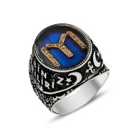 925K Sterling Silver Ottoman Men Ring