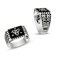 925K Sterling Silver Ottoman Men Ring