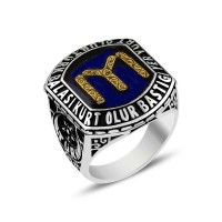 925K Sterling Silver Ottoman Men Ring