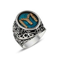 925K Sterling Silver Ottoman Men Ring