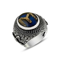 925K Sterling Silver Ottoman Men Ring