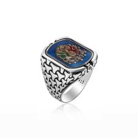 925K Sterling Silver Ottoman Men Ring