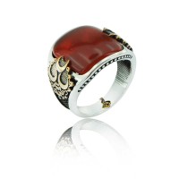 925K Sterling Silver Ottoman Men Ring