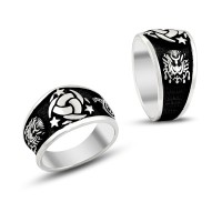 925K Sterling Silver Ottoman Men Ring