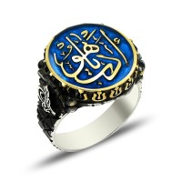 925K Sterling Silver Ottoman Tugra Men Ring