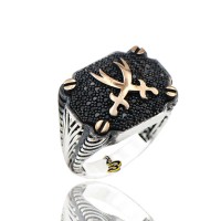 925K Sterling Silver Sword Men Ring