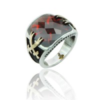 925K Sterling Silver Sword Men Ring