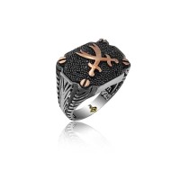 925K Sterling Silver Sword Men Ring