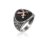 925K Sterling Silver Sword Men Ring