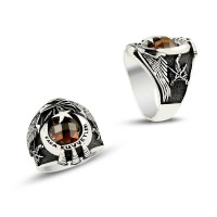 925K Sterling Silver Turkish Land Forces Men Ring