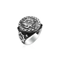 925K Sterling Silver Turkish Police Special Operations Men Ring