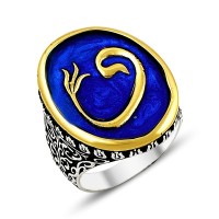 925K Sterling Silver Waav Men Ring