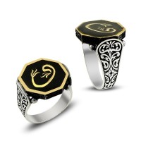 925K Sterling Silver Waav Men Ring