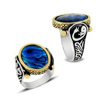 925K Sterling Silver Waav Men Ring