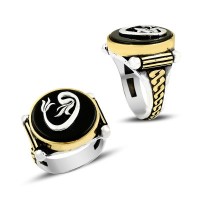 925K Sterling Silver Waav Men Ring