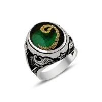 925K Sterling Silver Waav Men Ring