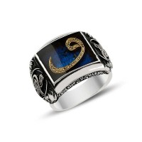 925K Sterling Silver Waav Men Ring