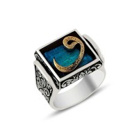 925K Sterling Silver Waav Men Ring