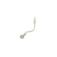 999 Silver White Purple Model Hand Knit Rosary Tassel 