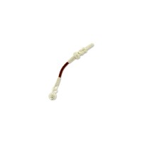 999 Silver White Beaded Burgundy Rope Rosary Tassel