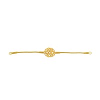 999 SİLVER Gold Hand Knit Bracelet