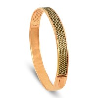 Rose Gold Plated 925K Silver Bangle Champagne Bracelet 