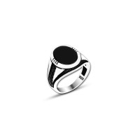 925 Silver Black Onyx Ring For Men