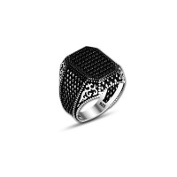 925 Silver Black Onyx Ring For Men