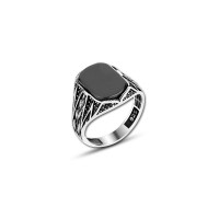 925 Silver Black Onyx Ring For Men