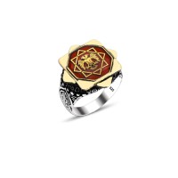 925 Silver Double Headed Eagle Ring For Men