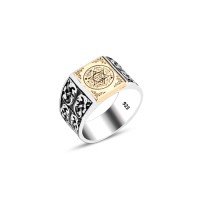 925 Silver Solomon Seal Ring For Men 