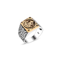 925 Silver Wolf Head Ring For Men