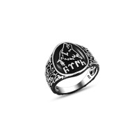 925 Silver Howling Wolf Ring For Men