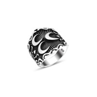 925 Silver Crescent Ring For Men