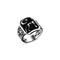 925 Silver Howling Wolf Ring For Men