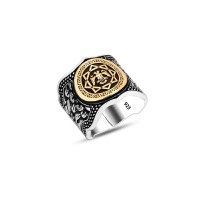 925 Silver Double Headed Eagle Ring For Men