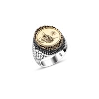 925 Silver Ottoman Tugra Ring For Menq