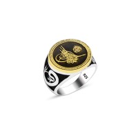 925 Silver Ottoman Tugra Ring For Men